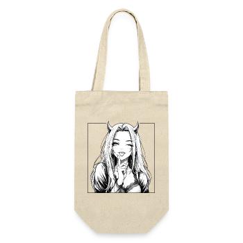 Demonic manga diva with horns - Gift Bag for Bottles - nature - Front