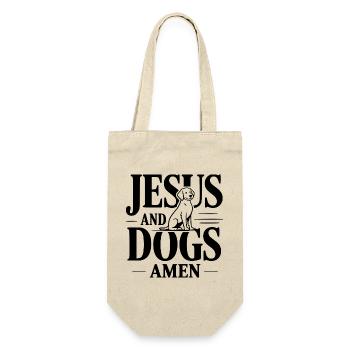 Jésus et les chiens amen - Sac à bouteille - nature - Devant