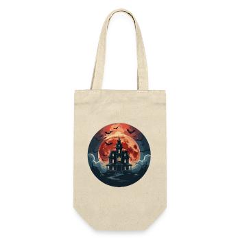 Der Nachthof und der Blutmond - Geschenkbeutel für Flaschen - Natur - Vorne