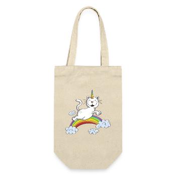 Chat Caticorn heureux - Cat Unicorn Magic Fantasy - Sac à bouteille - nature - Devant