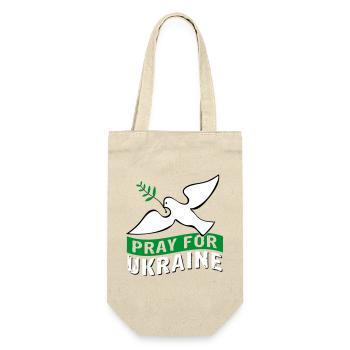 Priez pour l’Ukraine avec des | pigeons Vectorgraphique - Sac à bouteille - nature - Devant