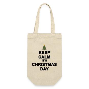Keep calm Christmas - Gift Bag for Bottles - nature - Front