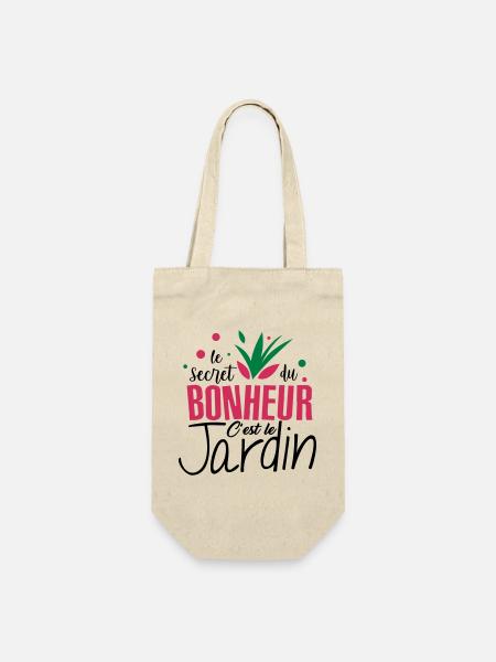 Le bonheur c'est le jardin ! amour du jardin - Sac à bouteille - nature