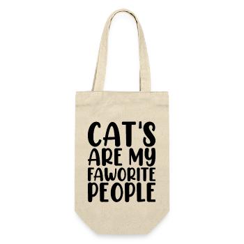 Cats Are My Favorite People - Gift Bag for Bottles - nature - Front