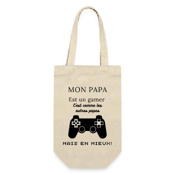 Mon papa est un gamer - Sac à bouteille - nature - Devant