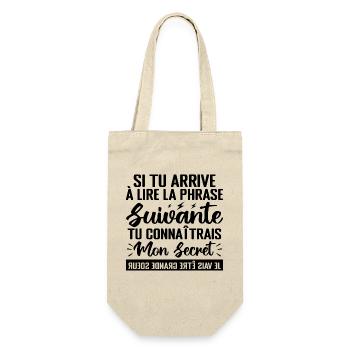 Enfant J'ai un Secret Je Vais être Grande Sœur - Sac à bouteille - nature - Devant