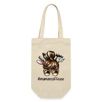 Chignon Mère Coiffeuse Super Maman Coiffeuse - Sac à bouteille - nature - Devant