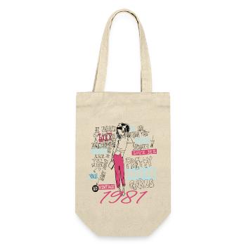 Jahrgang 1981 Geburtstagsgeschenk 1981 Mädchen 1981 - Geschenkbeutel für Flaschen - Natur - Vorne