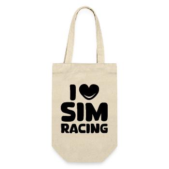 i love simracing gamer gaming symbol heart love - Gift Bag for Bottles - nature - Front