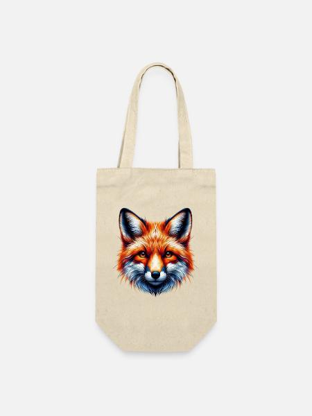 Fuchs - Geschenkbeutel für Flaschen - Natur