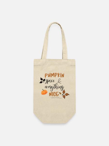 Pumpkin Spice - Geschenkbeutel für Flaschen - Natur