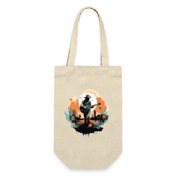 guitariste, guitariste, chanteur, musique country, vintage - Sac à bouteille - nature - Devant