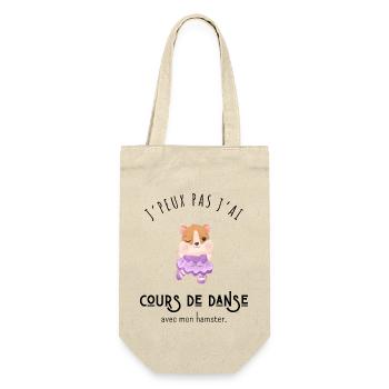 J’peux pas j’ai cours de danse avec mon hamster - Sac à bouteille - nature - Devant