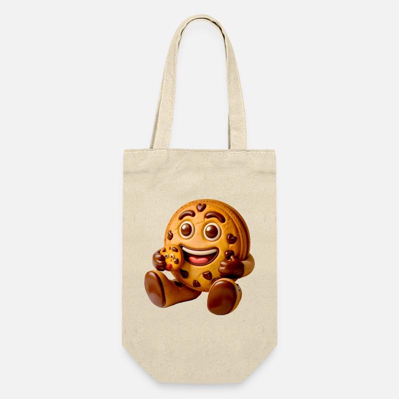 Cookie Charakter - Geschenkbeutel für Flaschen - Natur