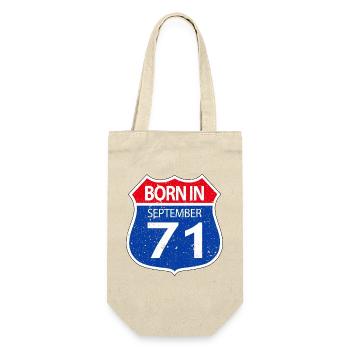 Born_in_September_71 - Gift Bag for Bottles - nature - Front
