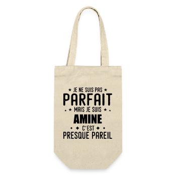 Amine : authentique, imparfait, top, perfection - Sac à bouteille - nature - Devant