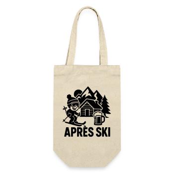 après ski outfit - Geschenkbeutel für Flaschen - Natur - Vorne