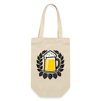 Bier - Gift Bag for Bottles - nature - Front