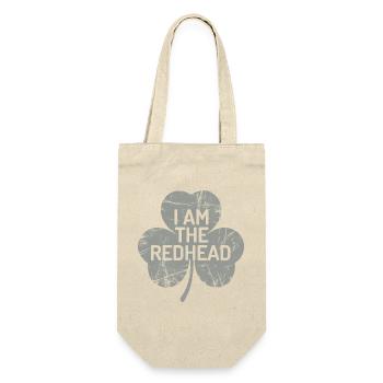 Ich bin der rothaarige Shamrock-Stolz - Geschenkbeutel für Flaschen - Natur - Vorne