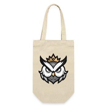 Owl Head Crown - Gift Bag for Bottles - nature - Front