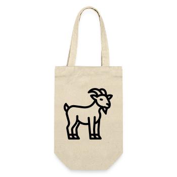 goat - Gift Bag for Bottles - nature - Front