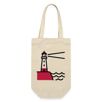 Lighthouse Coast Maritime Sea - Gift Bag for Bottles - nature - Front