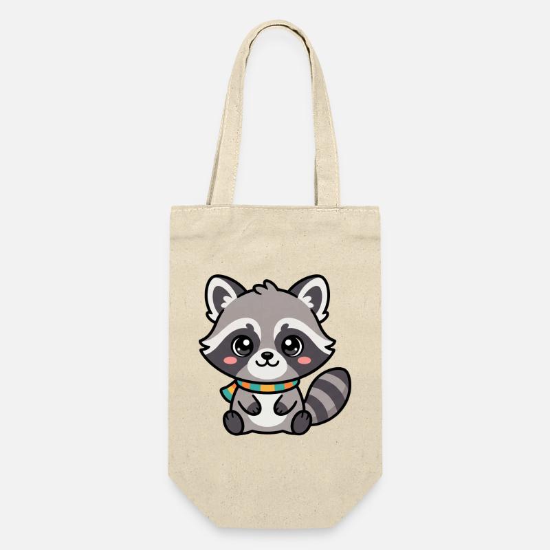Raton laveur câlin avec écharpe - Sac à bouteille - nature