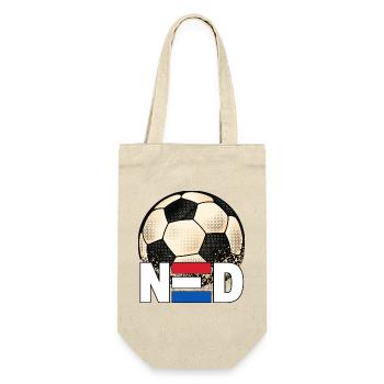 Netherlands Football Retro NED Fan Shirt - Gift Bag for Bottles - nature - Front