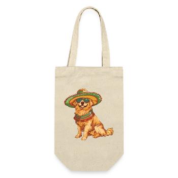 Chien Golden Retriever Sombrero - Sac à bouteille - nature - Devant