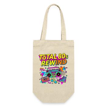 Total 80s Rewind - Geschenkbeutel für Flaschen - Natur - Vorne