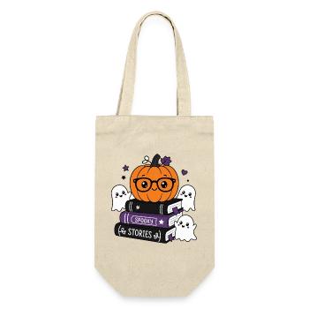 Halloween pumpkin with glasses - Gift Bag for Bottles - nature - Front