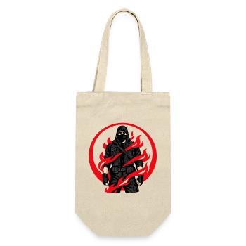 Flames Ninja Circle - Gift Bag for Bottles - nature - Front