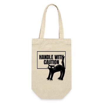 T-shirt de prudence pour chat - Sac à bouteille - nature - Devant