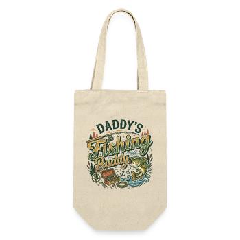 Daddy's Fishing Buddy Outdoor-Campingsee - Geschenkbeutel für Flaschen - Natur - Vorne