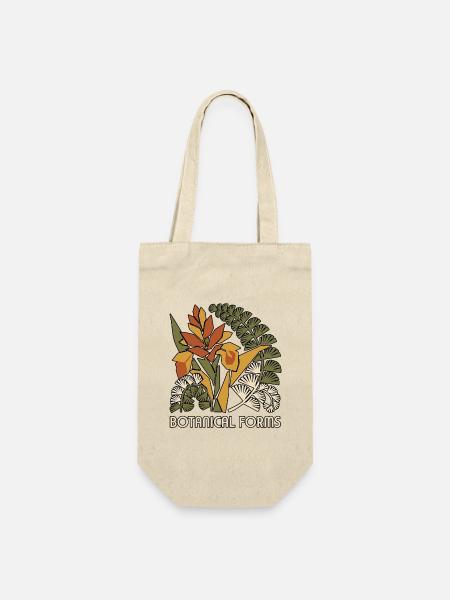 Mid Century Dschungel Abstraktion - Geschenkbeutel für Flaschen - Natur
