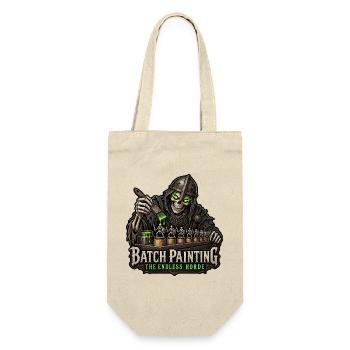 Batch Painting – The Endless Horde Skelett - Geschenkbeutel für Flaschen - Natur - Vorne