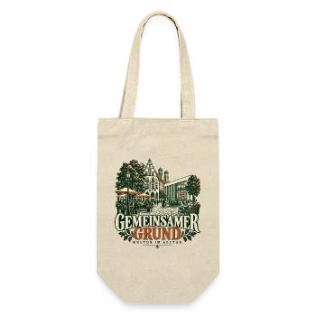 Gemeinsamer Grund Kultur Alltags - Geschenkbeutel für Flaschen - Natur - Vorne