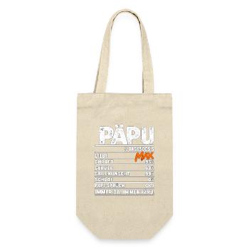 Päpu Dosis: Päpu Liebe XXL - Geschenkbeutel für Flaschen - Natur - Vorne
