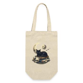 Cat Noir und die verzauberten Bücher - Geschenkbeutel für Flaschen - Natur - Vorne