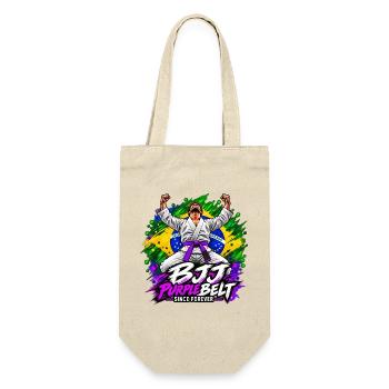 BJJ Lila Gürtel seit Ewigkeiten - Geschenkbeutel für Flaschen - Natur - Vorne