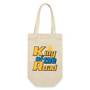 LKW Fahrer,LKW ,Trucker Fun King of the Road (25) - Geschenkbeutel für Flaschen - Natur - Vorne
