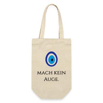 Mach kein Auge - Geschenkbeutel für Flaschen - Natur - Vorne
