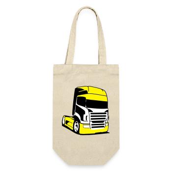 Camion Jaune Pop Art - Sac à bouteille - nature - Devant