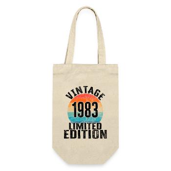 Année de naissance 1983 Vintage Limited Edition Retro - Sac à bouteille - nature - Devant