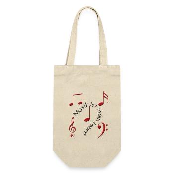 musik - Geschenkbeutel für Flaschen - Natur - Vorne