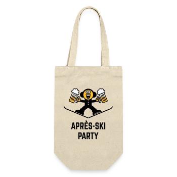 Après-Ski Party (Beer / Caricature / 3C) - Gift Bag for Bottles - nature - Front