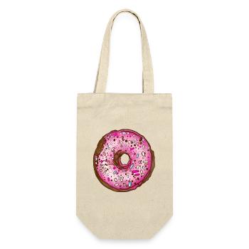 Donut - Geschenkbeutel für Flaschen - Natur - Vorne