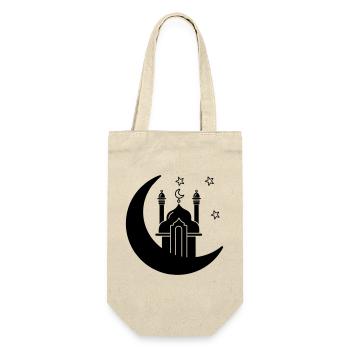 Mosque religious place of worship in moon - Gift Bag for Bottles - nature - Front