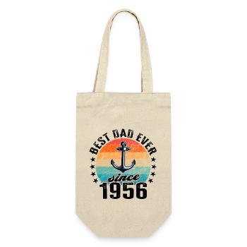 Meilleur père du monde depuis 1956 présentateur - Sac à bouteille - nature - Devant