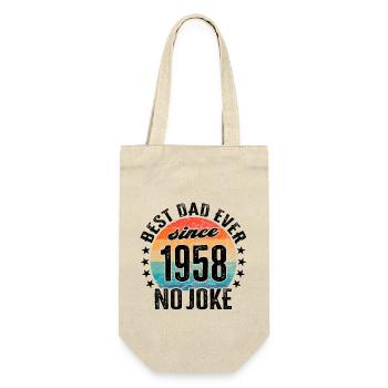 Meilleur père de tous les temps depuis 1958 Variante sans blague - Sac à bouteille - nature - Devant